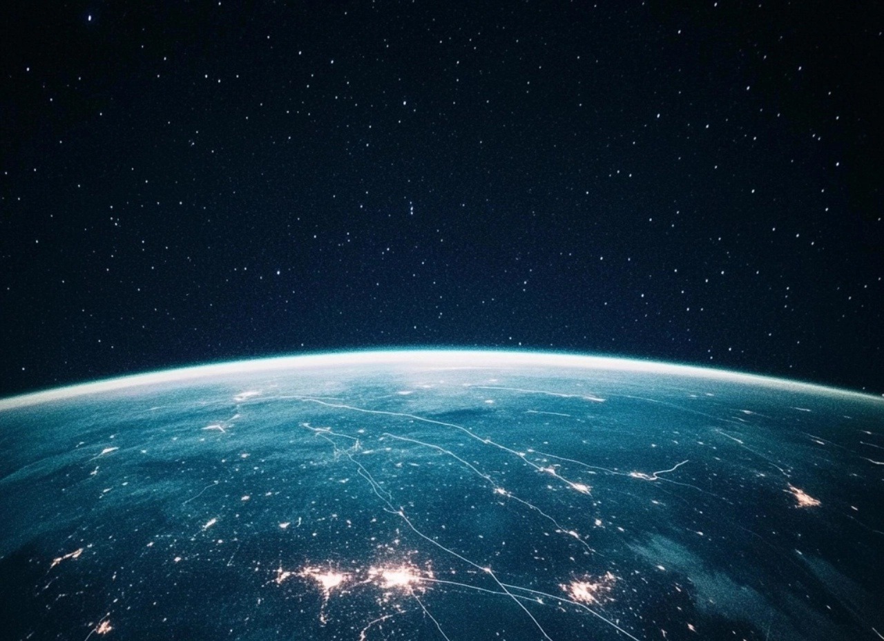 Earth from Space Night Lights